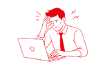 Stressed person